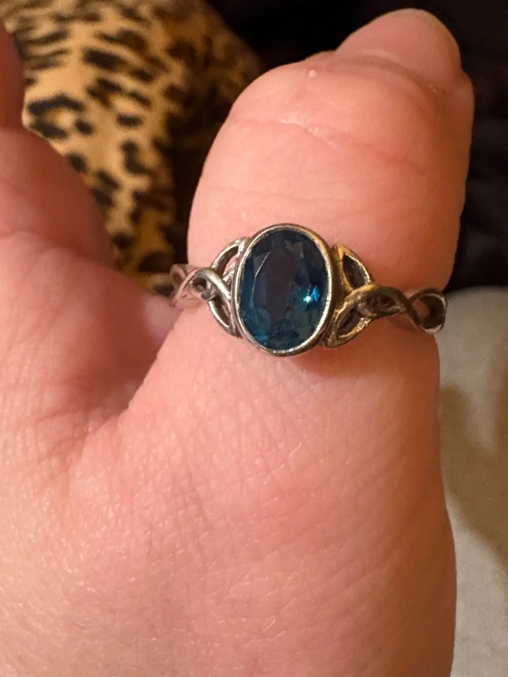 Sterling Silver Blueberry London Blue Topaz Ring